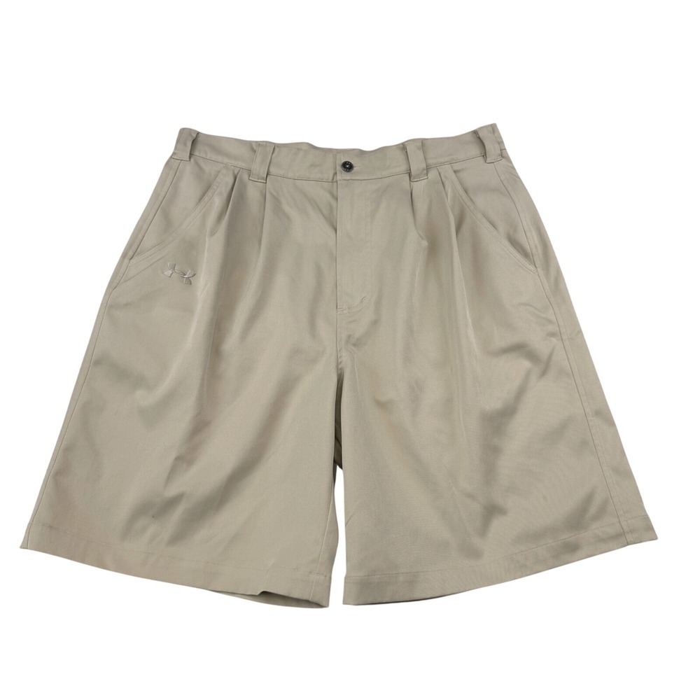 Under Armour Pleated Golf Shorts Mens L  Performance Athletic Classic Casual